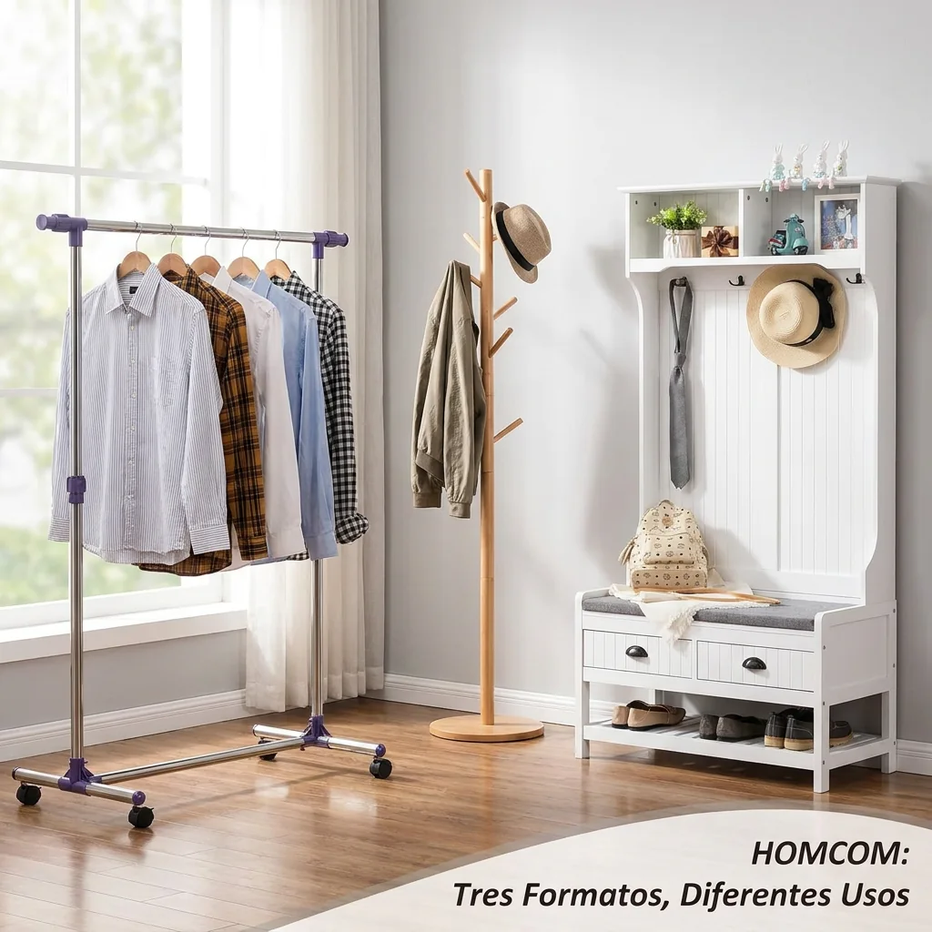 Onde se nota maior a diferença entre os três formatos HOMCOM?