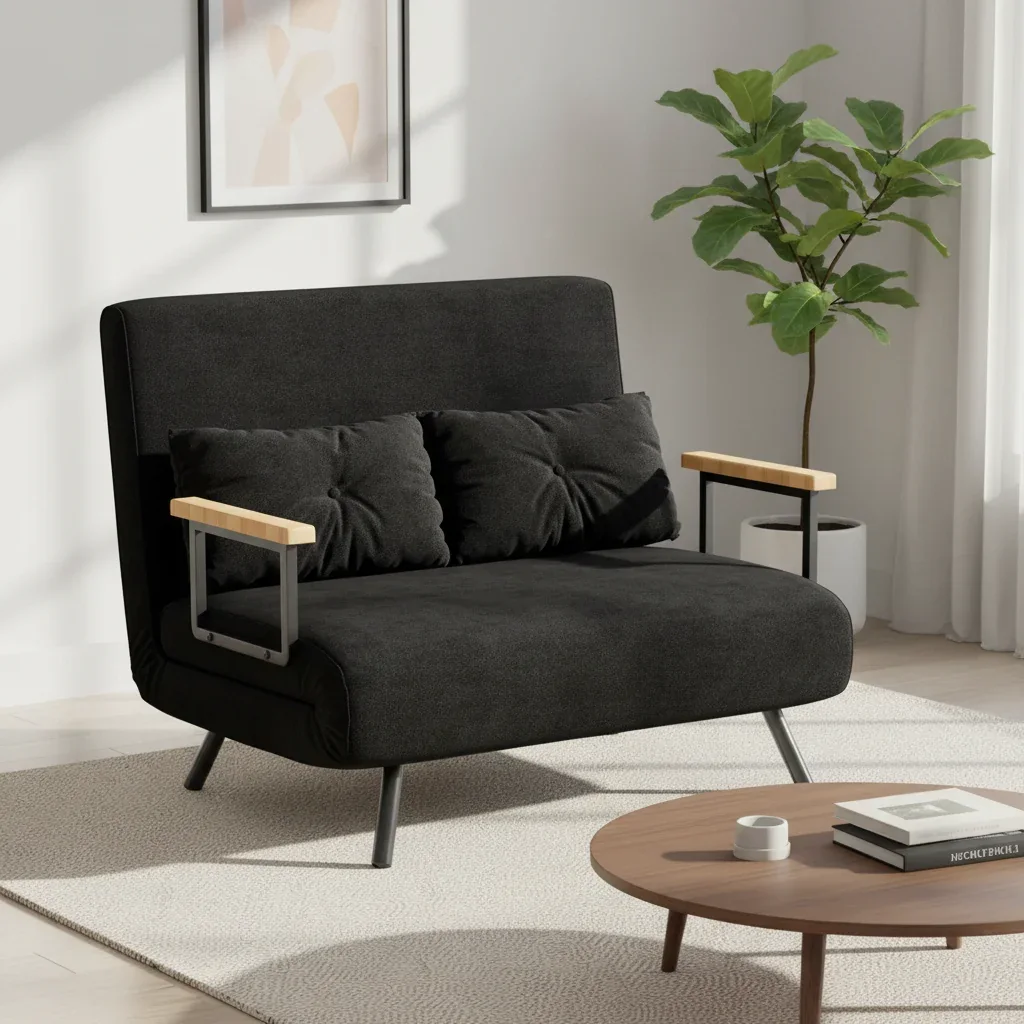 Sofá-cama compacto 4 em 1 de 2 lugares